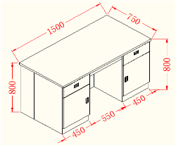 Comparativa de Mesa de Trabajo de Laboratorio de Acero Inoxidable YR06013-2