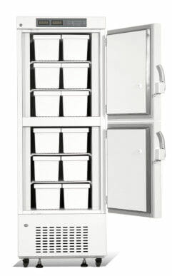 Congelador vertical de acero inoxidable con cajones YR05311 – 1